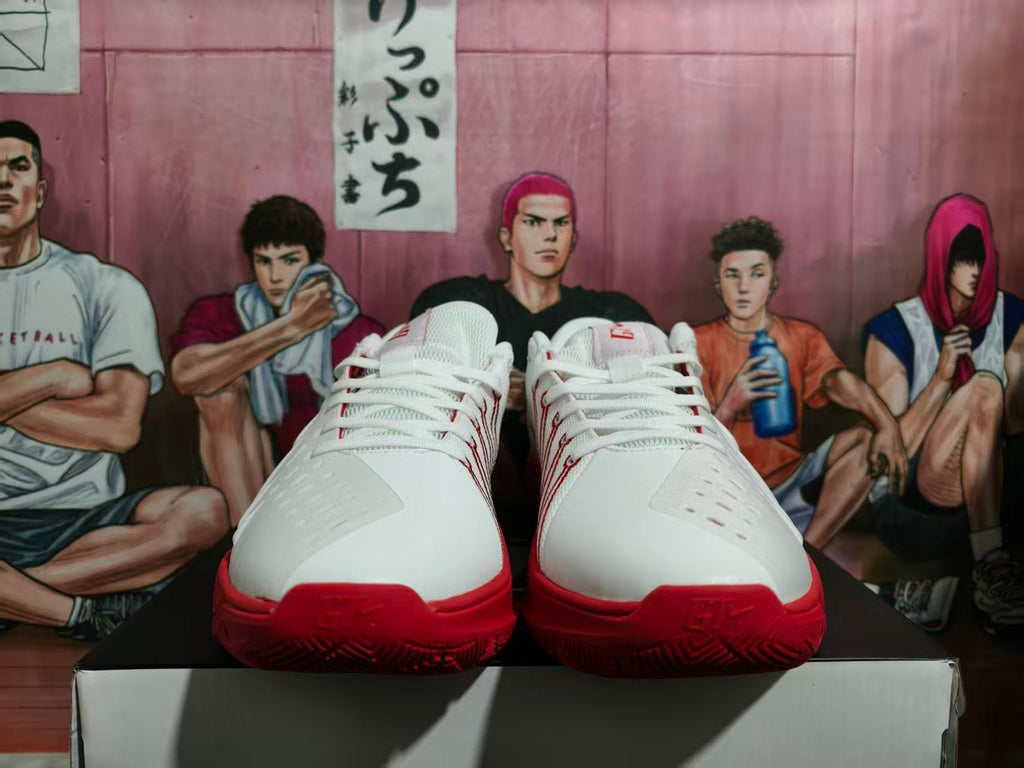 Nike LeBron 17 Low White and Red Basketball Shoes