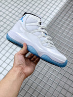 Jordan 11 Legend Blue Sneakers White Blue 378037-117