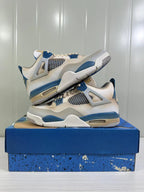 Jordan Air Jordan 4 Retro White Blue Sneakers 308497-105