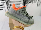 Yeezy 350 V2 Kids' Sneakers in Gray and Orange