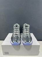 Jordan Air Jordan 11 Retro Liquid Silver High-Top Sneakers