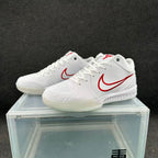 Nike White and Red Basketball Sneakers