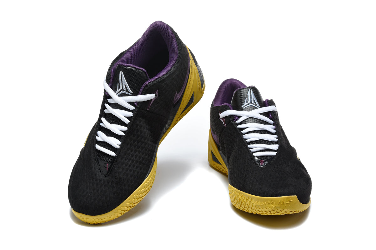 Nike Kobe 8 Basketball Shoes Black Gold Purple