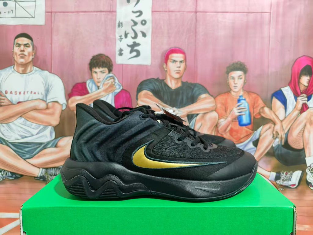 Nike Basketball Shoes Black and Gold