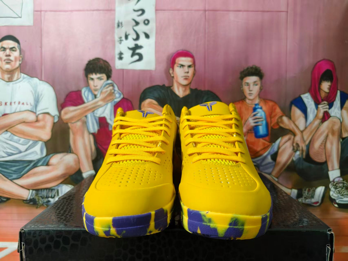 Nike Kobe Basketball Shoes, Lakers Yellow and Purple