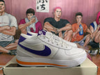 Nike White Blue and Orange Low-Top Sneakers