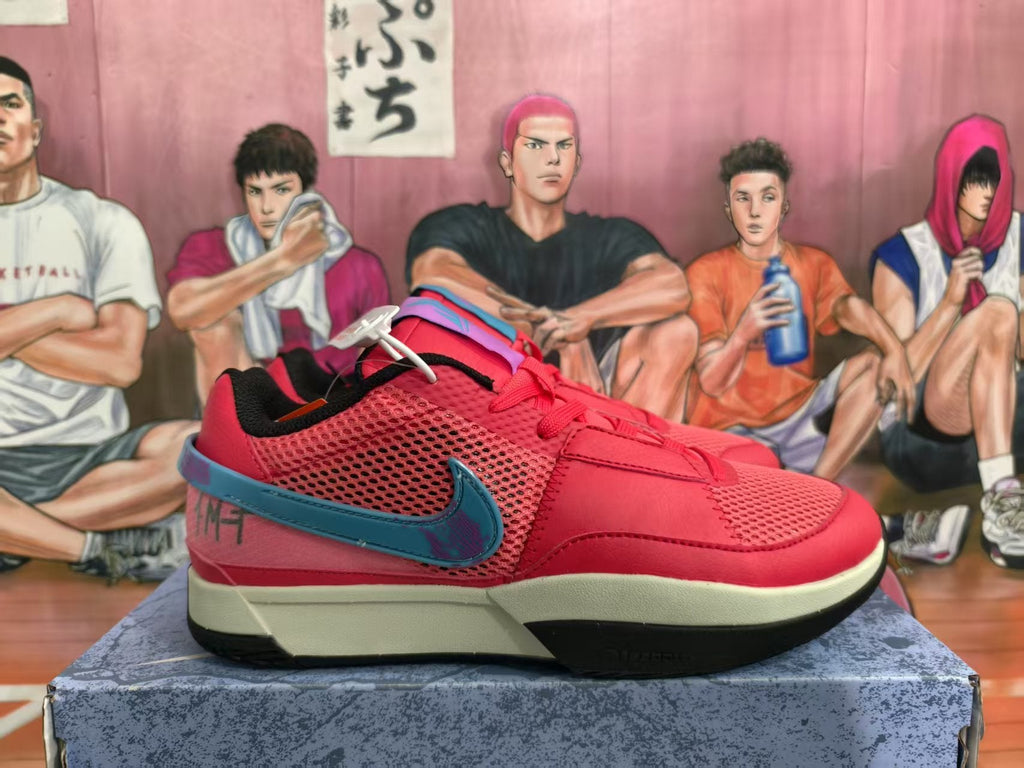 Nike Red Basketball-Inspired Sneakers
