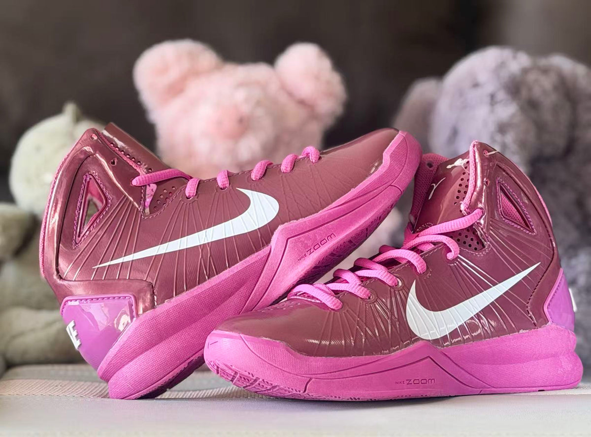Nike HD2010 Kids High-Top Sneakers Pink and Burgundy