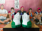 Jordan 12 Retro White Green High-Top Basketball Sneakers