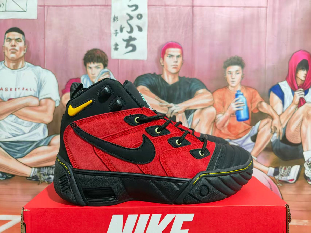 Nike Air Basketball Sneakers Black and Red