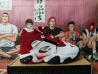 Nike Basketball Sneakers White and Red