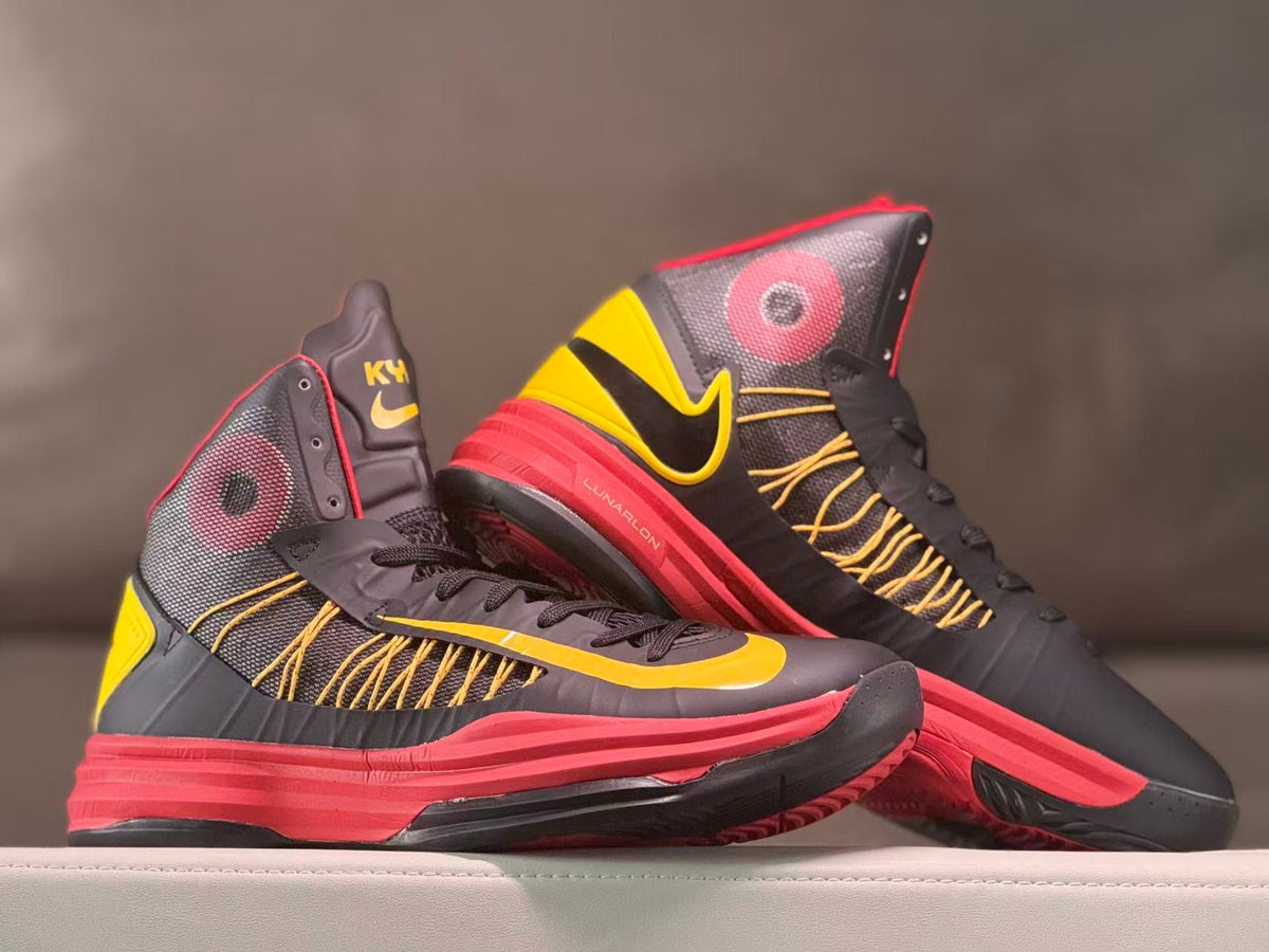 Nike Kobe 10 High Basketball Shoes Black Yellow Red