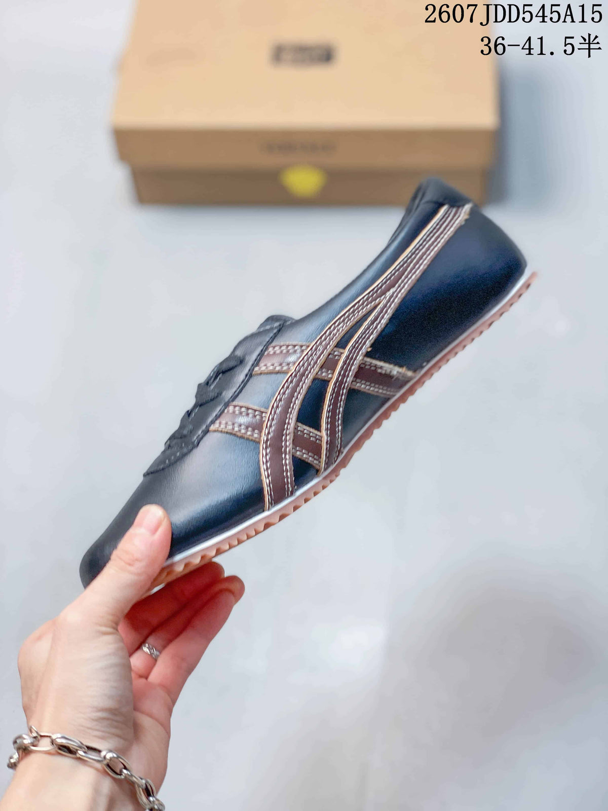 Versace x Onitsuka Tiger Tai-Chi Sakura Sneakers Navy Brown