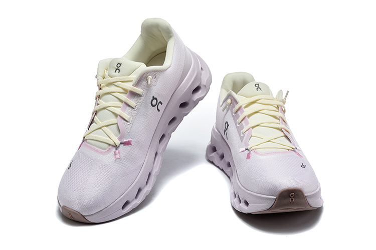 On Cloudmonster 3 Running Shoes in Pale Pink
