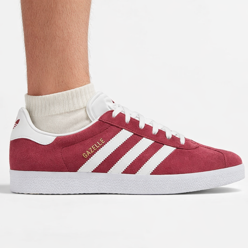 Adidas Originals Burgundy Gazelle Sneakers, B41645