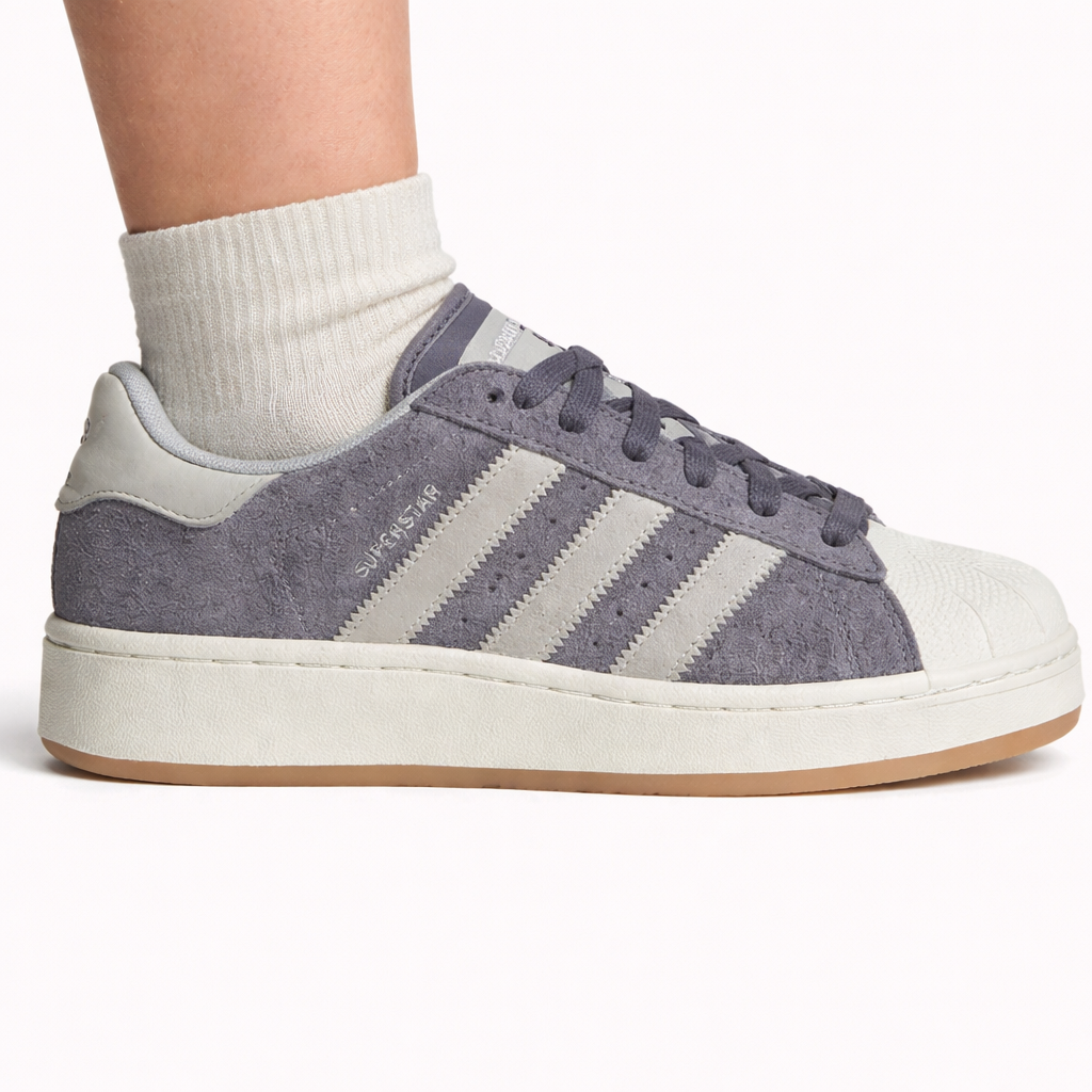 Adidas Original Women's Grey Superstar XLG Sneakers, IG2125 (No Box)