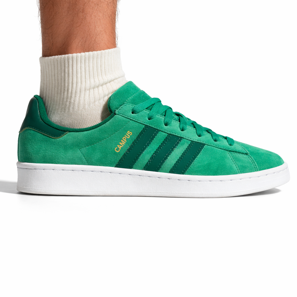 Adidas Originals Men's Green Campus ADV 'Court Green' Sneakers, JQ2659 (No Box)