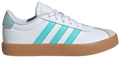 Adidas Kids' White & Blue VL Court Sneakers, JH8721