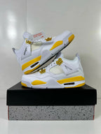 Jordan Air Jordan 4 Retro White Yellow Sneakers AQ9129-102