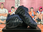 Nike Black Navy Foamposite-Style Basketball Sneakers