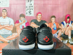 Black White Red Low-Top Basketball Sneakers