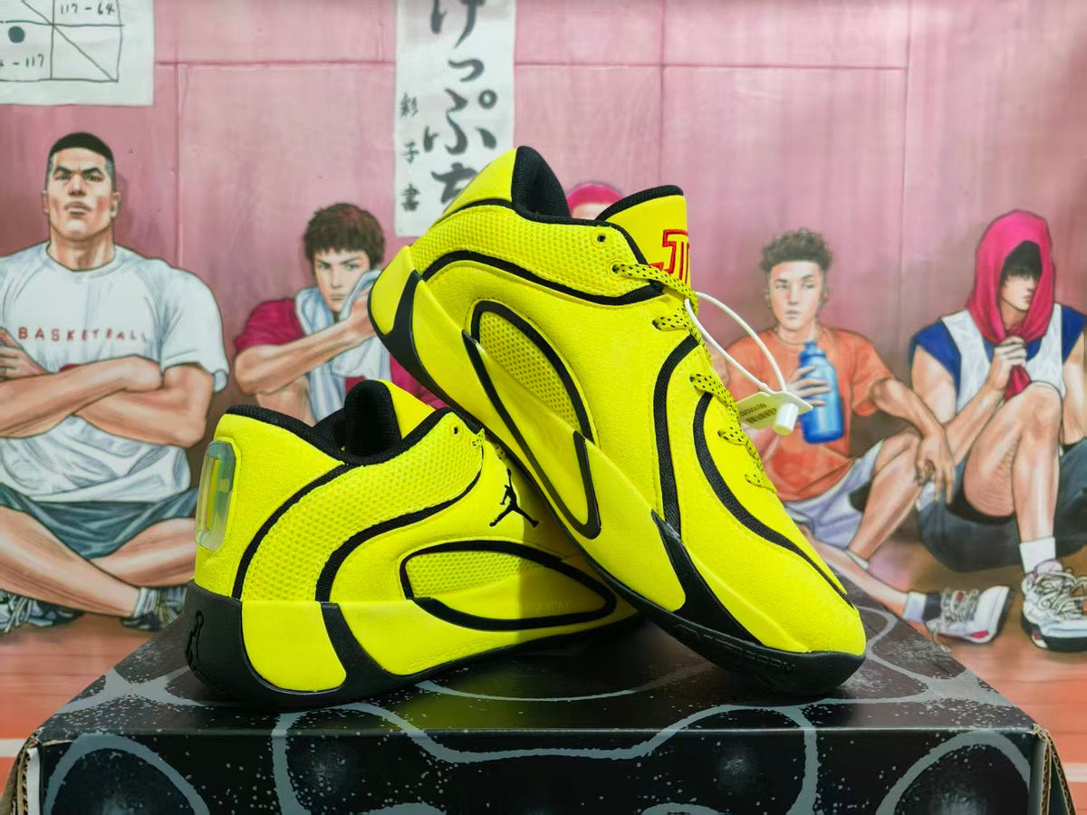 Jordan Basketball Sneakers Yellow Black