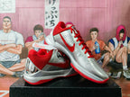 Nike Liquid Silver Red Basketball Sneakers