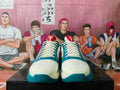 Nike Basketball Sneakers Cream and Teal
