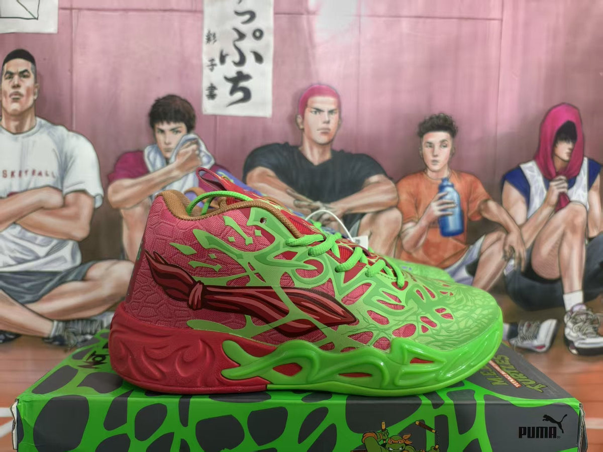 PUMA M.E.L.O. TMNT Mismatched Basketball Sneakers