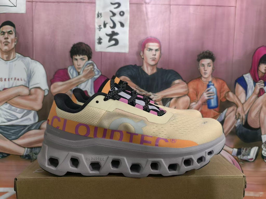 On Sneakers Pale Yellow and Gray