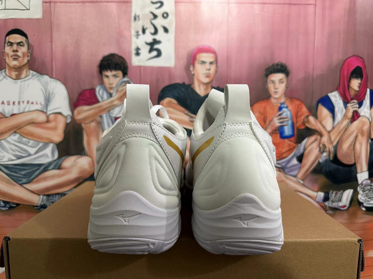 Mizuno Wave Momentum 3 Volleyball Shoes White Gold
