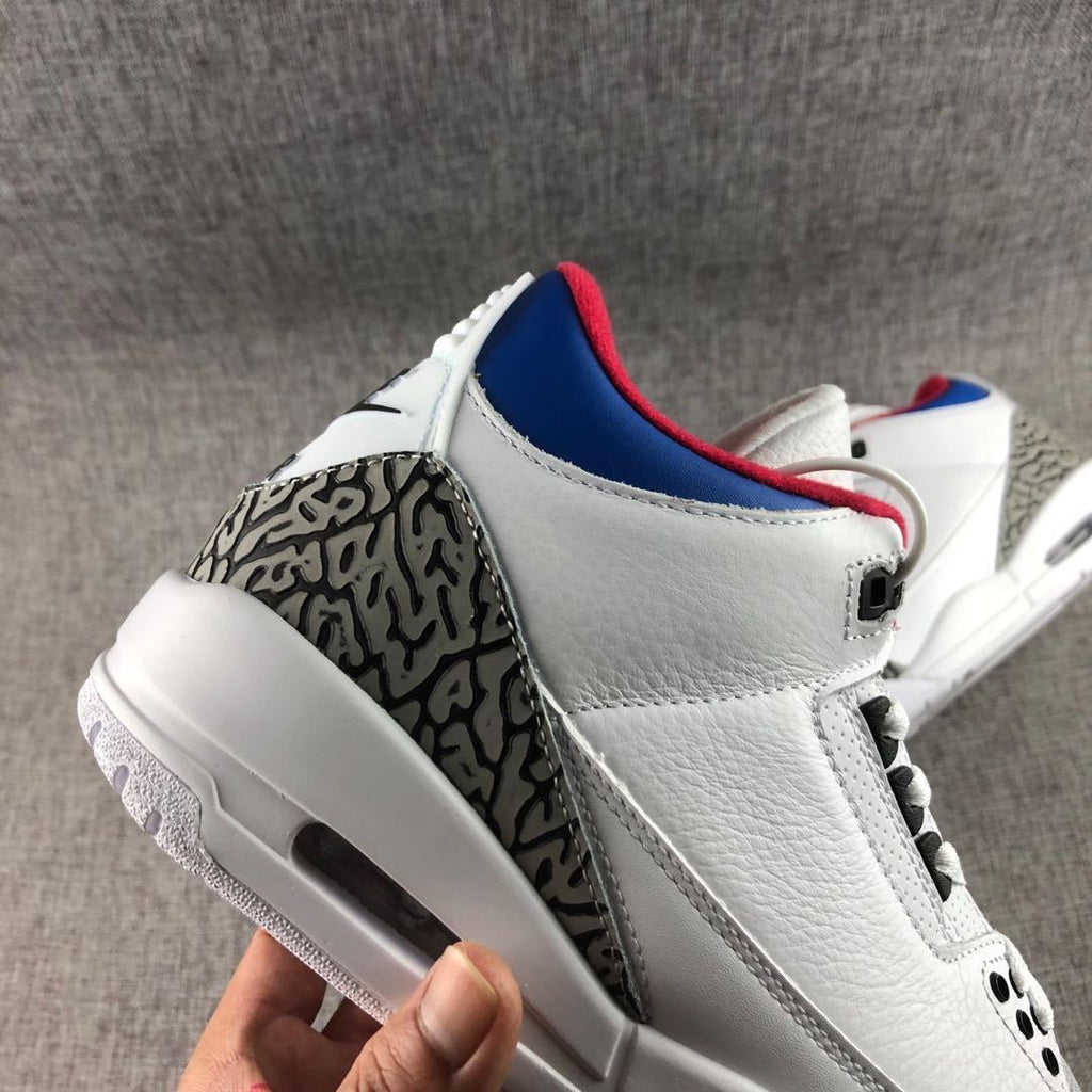 Jordan Air Jordan 3 Seoul White Blue Red AV8370-100 Sneakers