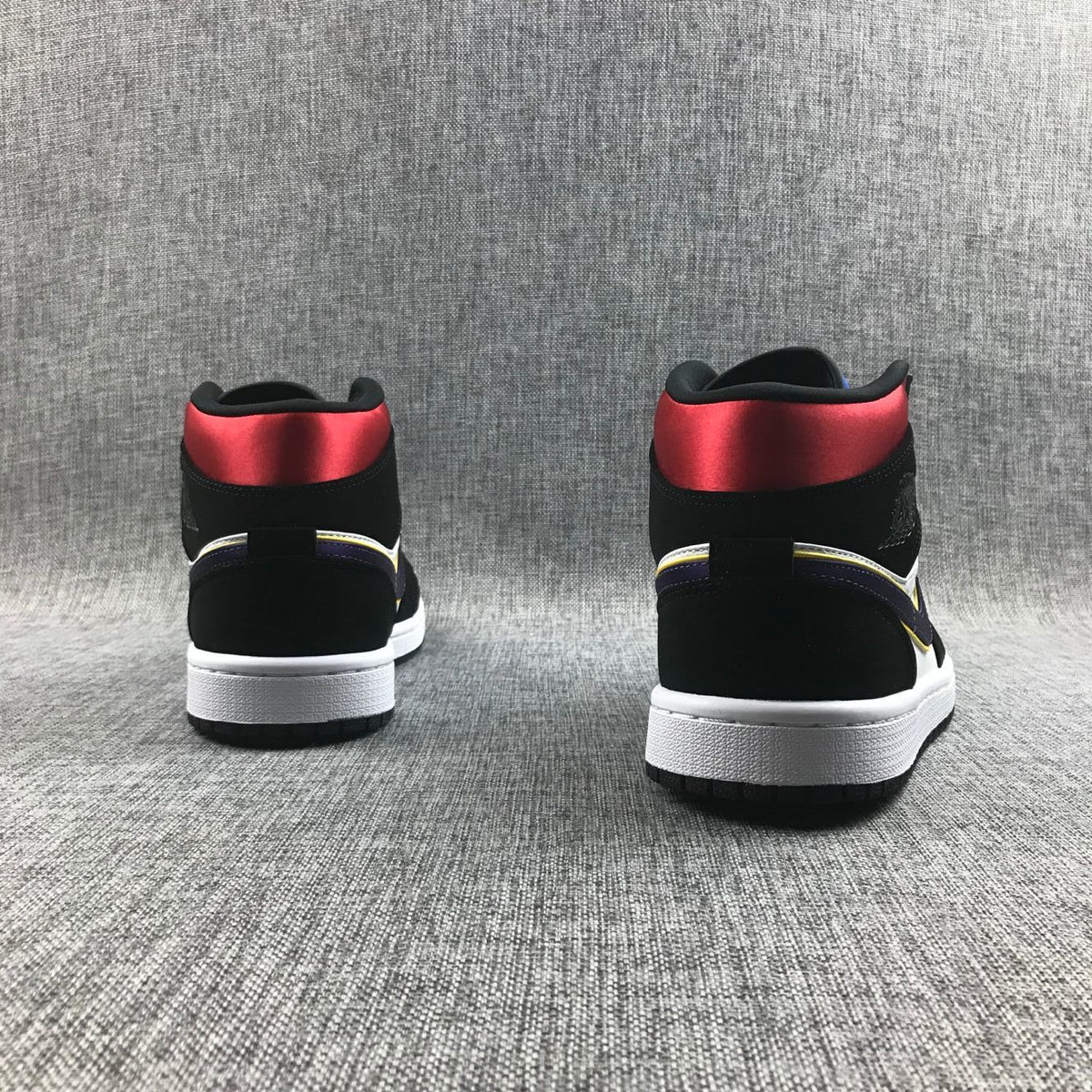 Jordan 1 Mid Satin Lakers Top 3 Sneakers 852542-005
