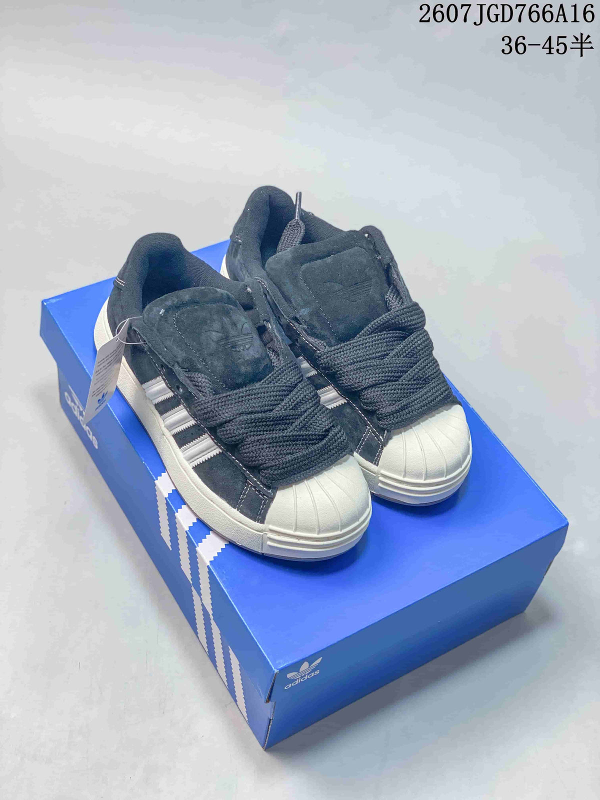 Adidas Superstar Sneakers Black and White 2607JGD766A16