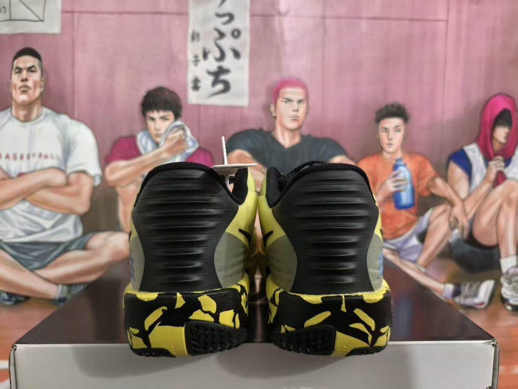 Nike Yellow and Black Basketball Sneakers