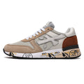 Beige and Brown Retro Panelled Sneakers