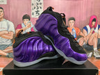 Electric Purple High-Top Sneakers with Black Accents