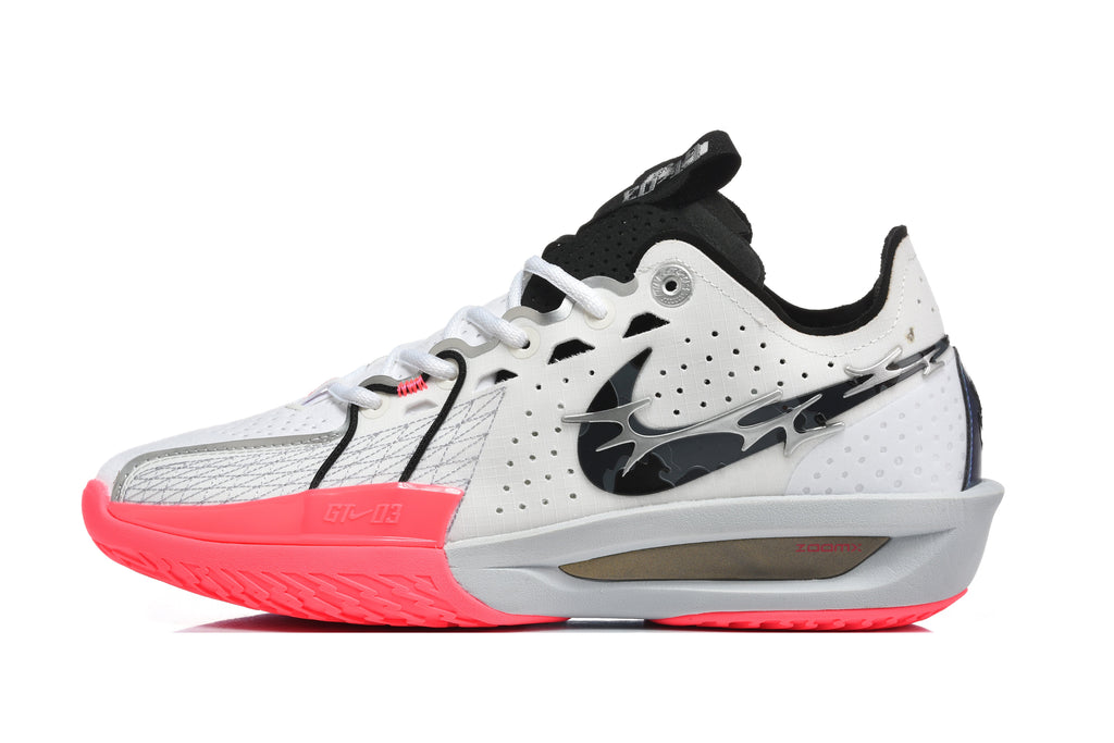 Nike GT Cut 3 Basketball Shoes White Red HQ3454-190