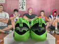 Green Low-Top Basketball Sneakers