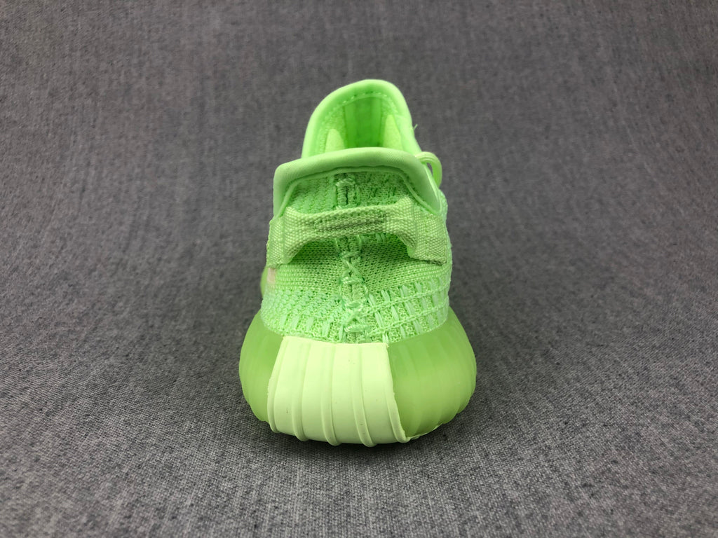 Yeezy 350 V2 Kids Sneakers Glow Green