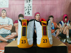 Jordan 12 Basketball Sneakers White Black Yellow