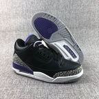 Jordan 3 Court Purple Black Sneakers CT8532-050