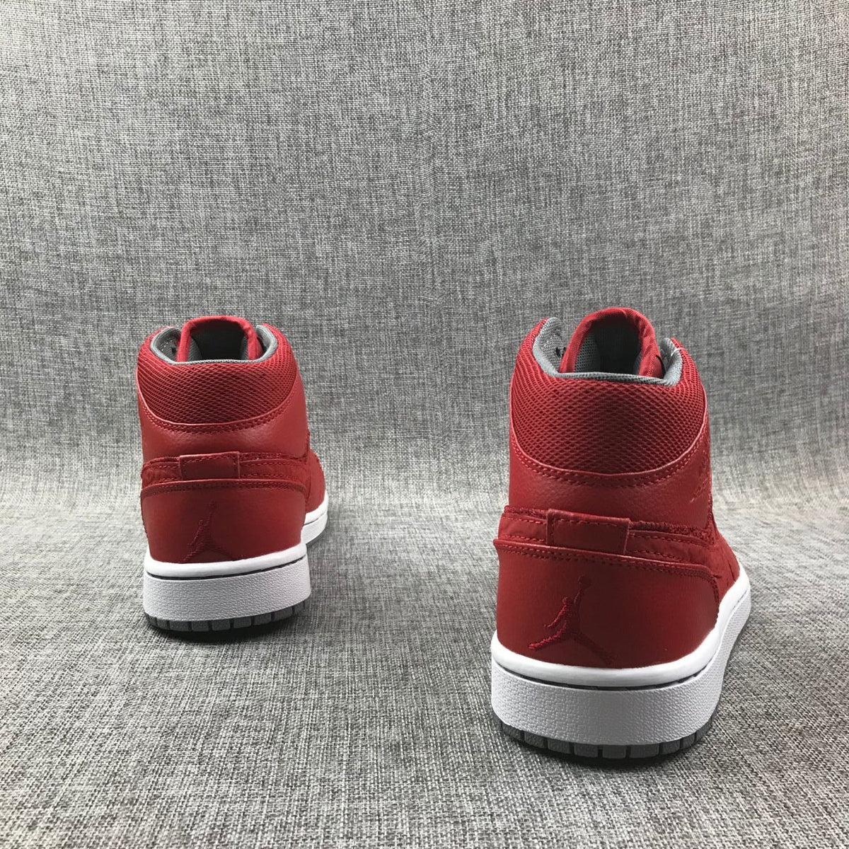 Jordan Air 1 Mid Red High-Top Sneakers 364770-603