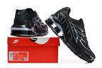 Nike Shox R4 Black and Light Blue Sneakers