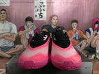 Nike Black and Pink Basketball Sneakers