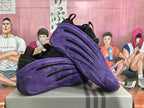 Black and Purple Basketball Sneakers