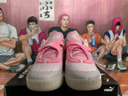 Puma Melo Basketball Shoes Silver Pink