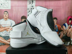 Jordan Air Jordan 20 White and Gray Basketball Sneakers