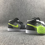 Jordan Air 1 Mid Grey Volt Sneakers 554724-072