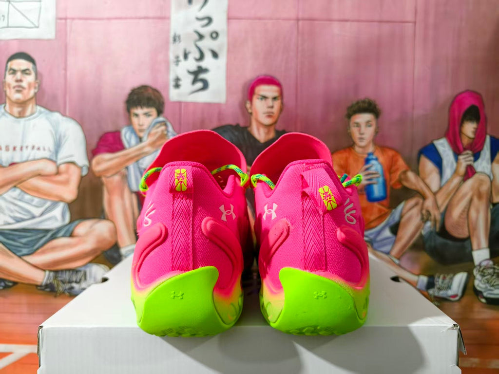 Under Armour Sneakers Pink and Green